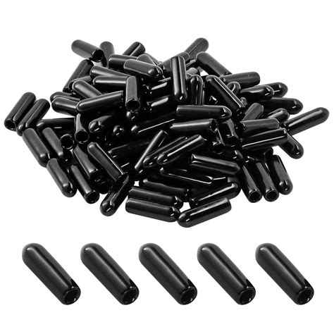 120pcs Screw Thread Protectors 3mm Id Rubber End Caps Vinyl ...