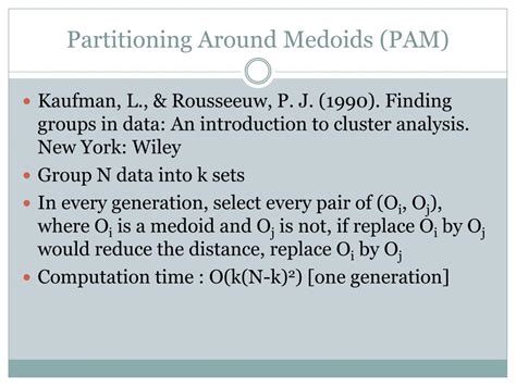 Image result for K Medoid Partitioning Example