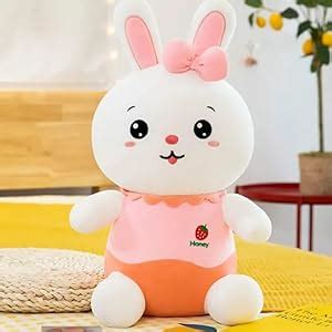 Buy A Little Swag Cute Rabbit Bunny with Bow Plush Stuffed Kids Play ...
