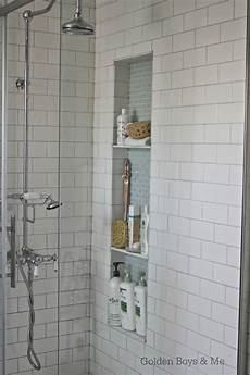Tile Niche Shelf by Golden Boys And Me Shower Niche Tutorial Tile Niche Shelf