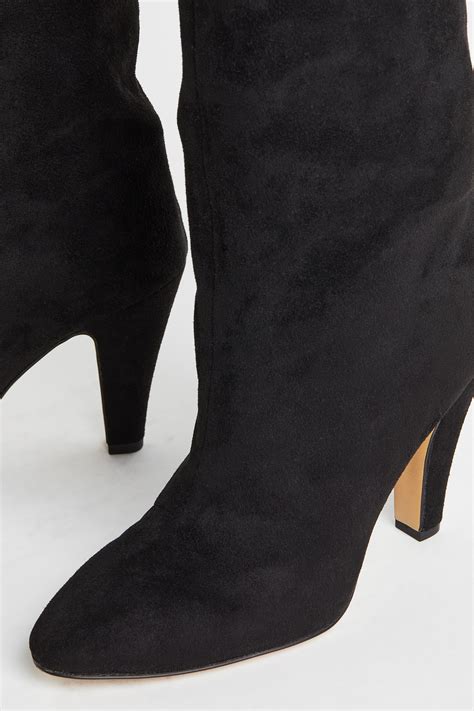 Knee-high heeled boots - Black - Ladies | H&M IN