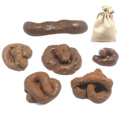 Buy BIZHUDP Fake Poop Realistic Dog Poop, 6Pcs Fake Turd with ...