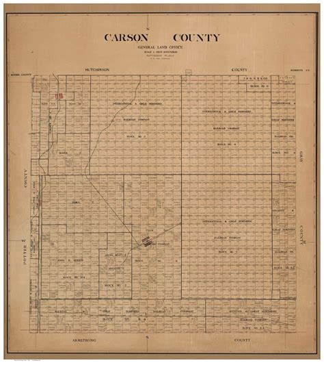 Carson County Texas 1932 - Old Map Reprint - OLD MAPS