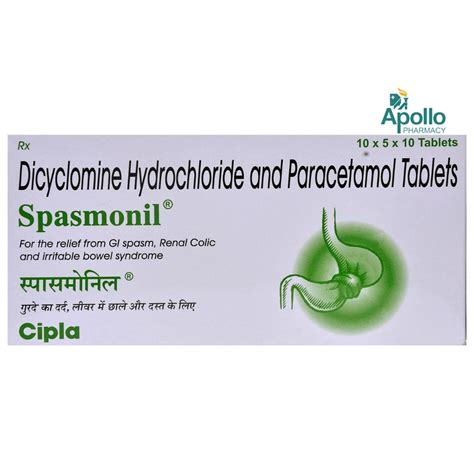 Spasmonil Tablet 10's Price, Uses, Side Effects, Composition - Apollo ...