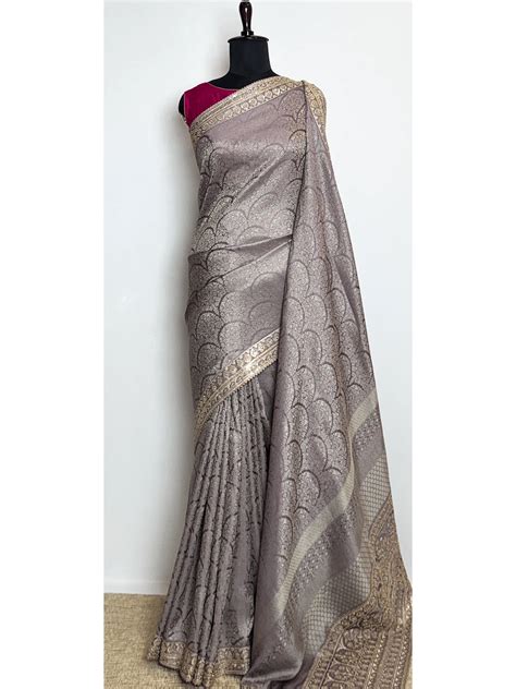 Banarasi Saree - Grey Colour - QS211978