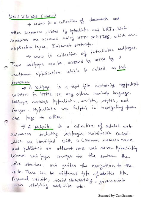 Unit 1: Introduction to Web Technology and Internet Protocols - Studocu