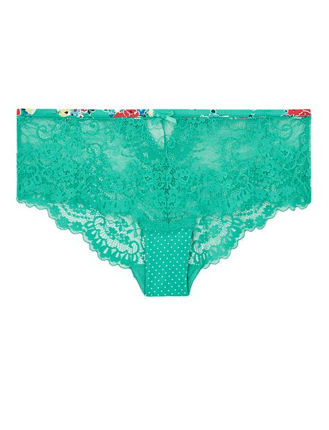 Buy Flirty Satin & Lace Floral Shorts at Marks & Spencer