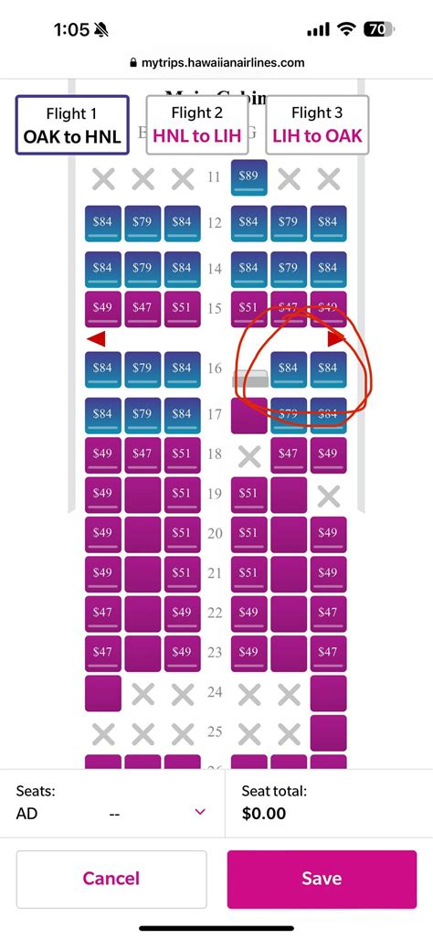 Help with seats : r/HawaiianAirlines
