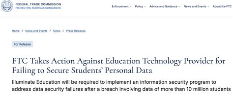 FTC Fines Ed-Tech Provider for Leaving Millions of Students’ Data ...