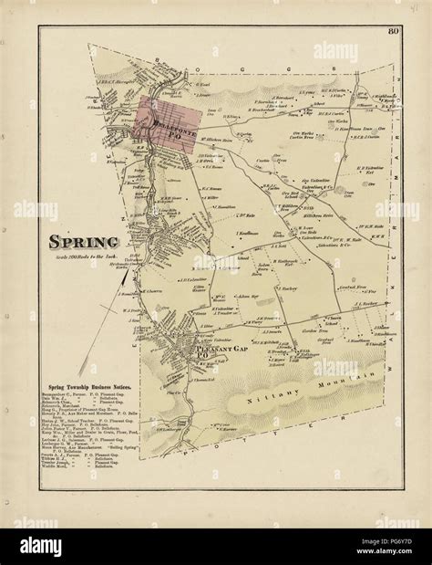 Atlas of Centre County, Pennsylvania Stock Photo - Alamy