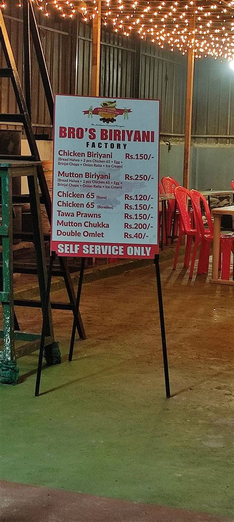 Menu at Mid Night Bros Biriyani, Chennai