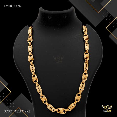 Designer Arrow Nawabi with Leaf Lotus Chain for Man - FMMC1376 – Freemen®
