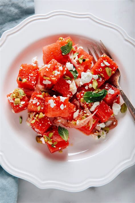 Watermelon Salad with Feta and Mint Recipe - Cookie and Kate