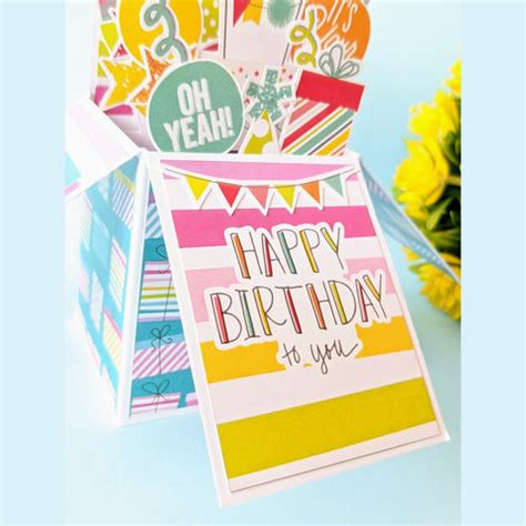 Pop Up Box Birthday Card – The Craft Gallery