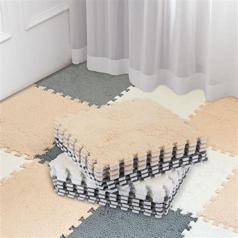 Amazon.com: Amylove 72Pcs Foam Floor Mat 12x12x0.4in Interlocking Eva ...