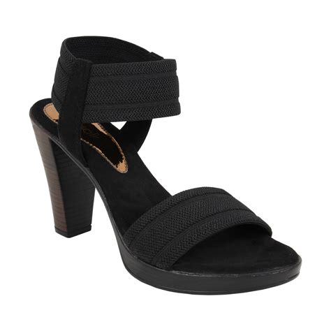 Textured Ankle Strap Sandals