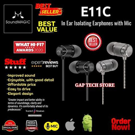 Jual SoundMAGIC E11C / E 11C In Ear Isolating Earphones with Mic ...