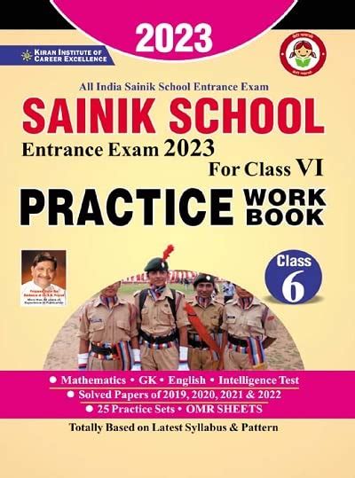 Kiran Sainik School Entrance Exam 2023 Class VI Practice Work Book ...