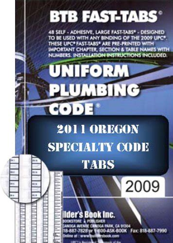Amazon.in: Buy 2011 Oregon Plumbing Code BTB Fast Tabs Book Online at ...