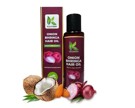 Buy Kulveda Onion Bhringa Hair Oil Bhringraj Ayurvedic Hair Oil Hair ...