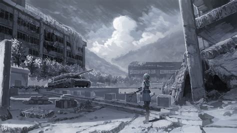 Download Anime Post Apocalyptic HD Wallpaper by 藤どら