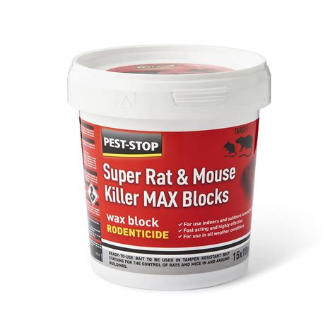 Pest Stop Super Rat And Mouse Killer Max Wax Blocks | Desertcart INDIA