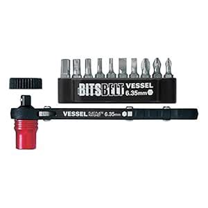 VESSEL Flat Plate Ratchet Driver with Magnetic Screw Catcher Set No.TD ...