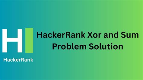 Image result for Sum vs Xor HackerRank Solution in Python