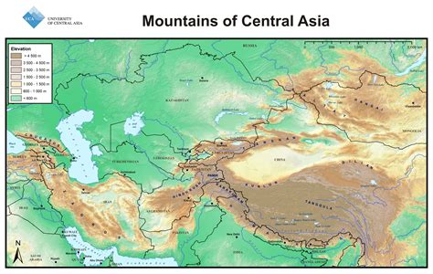 Exploring Asias Majestic Mountain Ranges Map