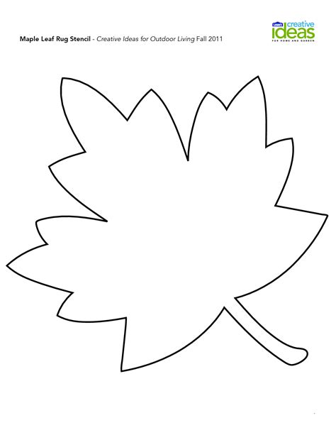 Fall Leaf Template