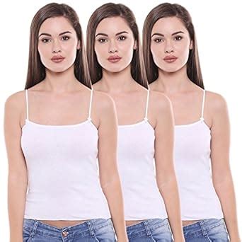 Buy BODYCARE Pack of 3 Regular Square Neck Camisole in White Color ...