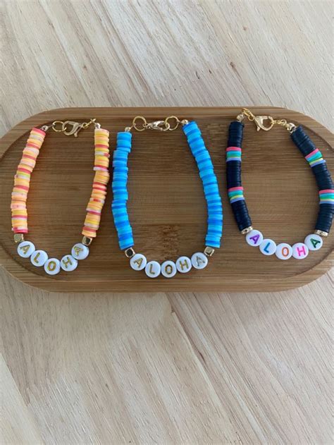 clay bead bracelet ideas for summer