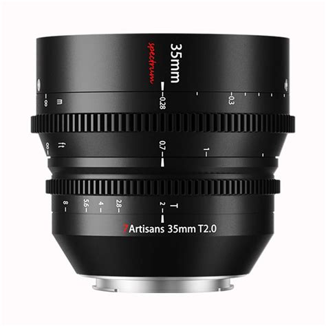 7artisans 35mm T2.0 Cine Lens,Large Aperture Full Frame Cinematic Film ...