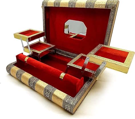 Amazon.in: Gold - Jewellery Boxes & Organizers / Jewellery Boxes & Care ...