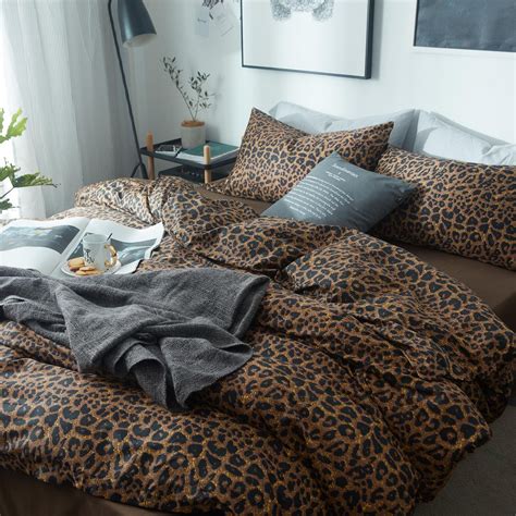 Leopard Print Comforter Set King Soft Fluffy Animal Cheetah Printed ...