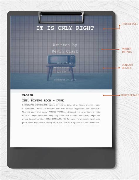 Image result for Screenplay Format:PDF