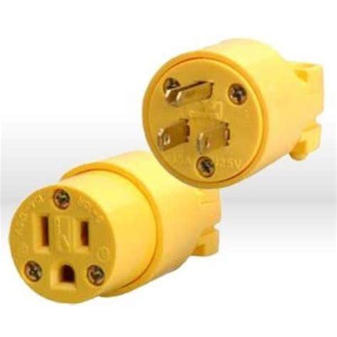 Southwire Replacement Plugs, Nema 5-15C, Yellow, Vinyl Female Connector ...