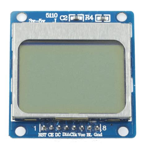 Probots 5110 LCD Display Module PCD8544 48×84 pixels matrix controller ...