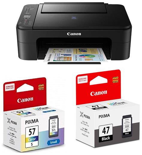 Canon E3170 All-in-One Inkjet Colour Printer with PG47 & CL57S Ink ...