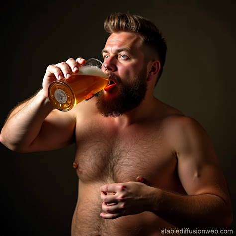 Fat German Drunk on Beer | Stable Diffusion Online