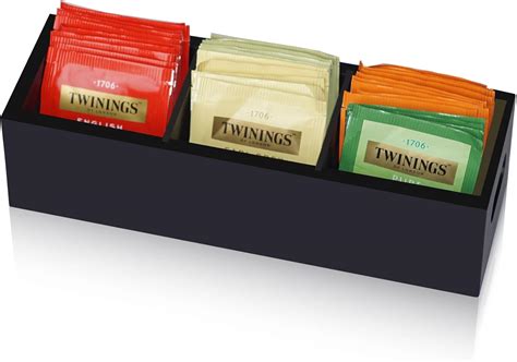 Amazon.com: Krismax Tea Bag Organizer,Wooden Tea Box Holder, Tea ...