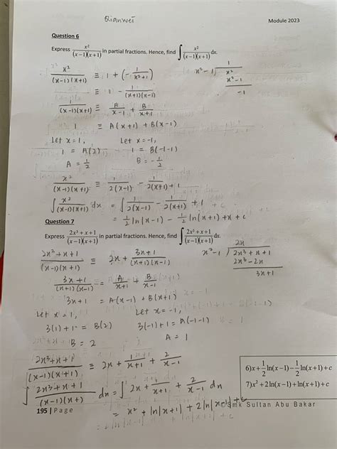 Image result for Integration by Partial Fraction Complex Example