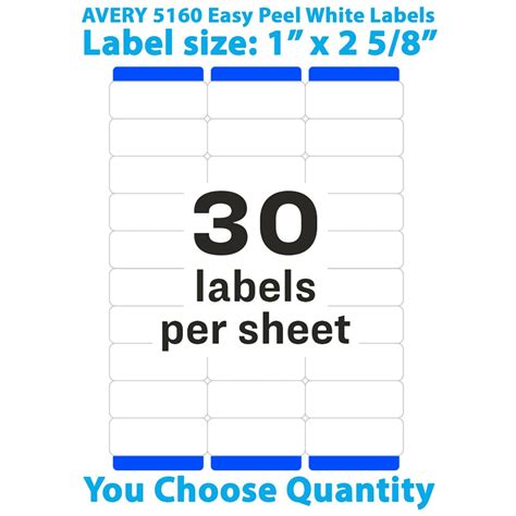 Image result for Print 5160 Labels