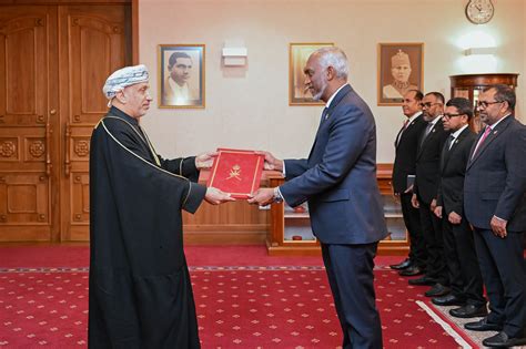 The Non-Resident Ambassador of the Sultanate of Oman presents credentials to the President - The ...