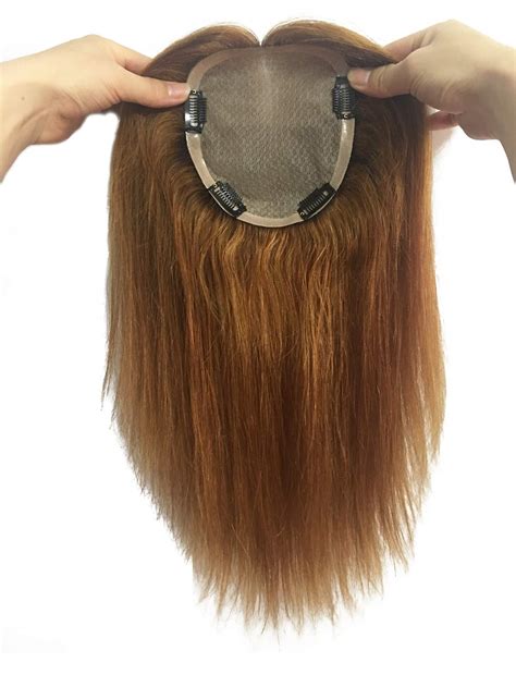 Buy Susanki 14 x 16cm Large Silk Base Human Hair Crown Topper for Women ...