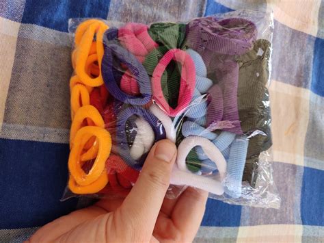 Drishti® Hair Rubber Bands for Girls (Assorted Colour; Set of 2; Pack ...