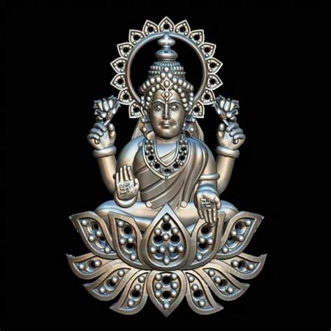 Buy Mata lakshmi Pendant 3D Model - Prosperity Symbol