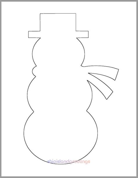9 Inch Snowman Printable Template-instant Download-classroom Crafts ...