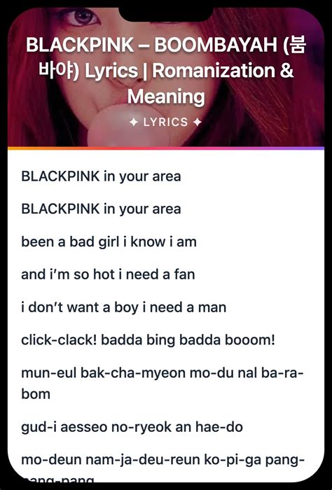 Meaning Of Boombayah