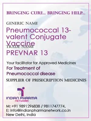 Pneumococcal 13-valent Conjugate Vaccine Cost-Price In India